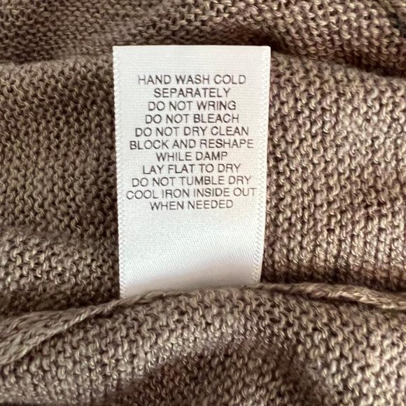 XS Michael Stars Cutout Shoulder Tunic Linen Sweater - Picture 4 of 5